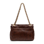 BOLSA FLAP DAHLIA CAMURCA COM CORRENTE