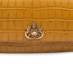 BOLSA CARTEIRA FOREVER PEQUENA CAIMAN AÇAFRÃO