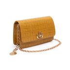 BOLSA CARTEIRA FOREVER PEQUENA CAIMAN AÇAFRÃO