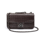 BOLSA ANNE EM COURO EXPRESSO ONIX
