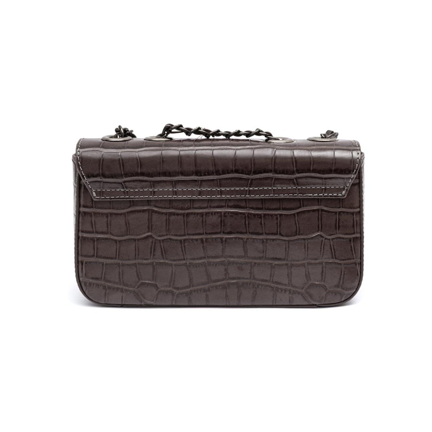 BOLSA ANNE EM COURO EXPRESSO ONIX