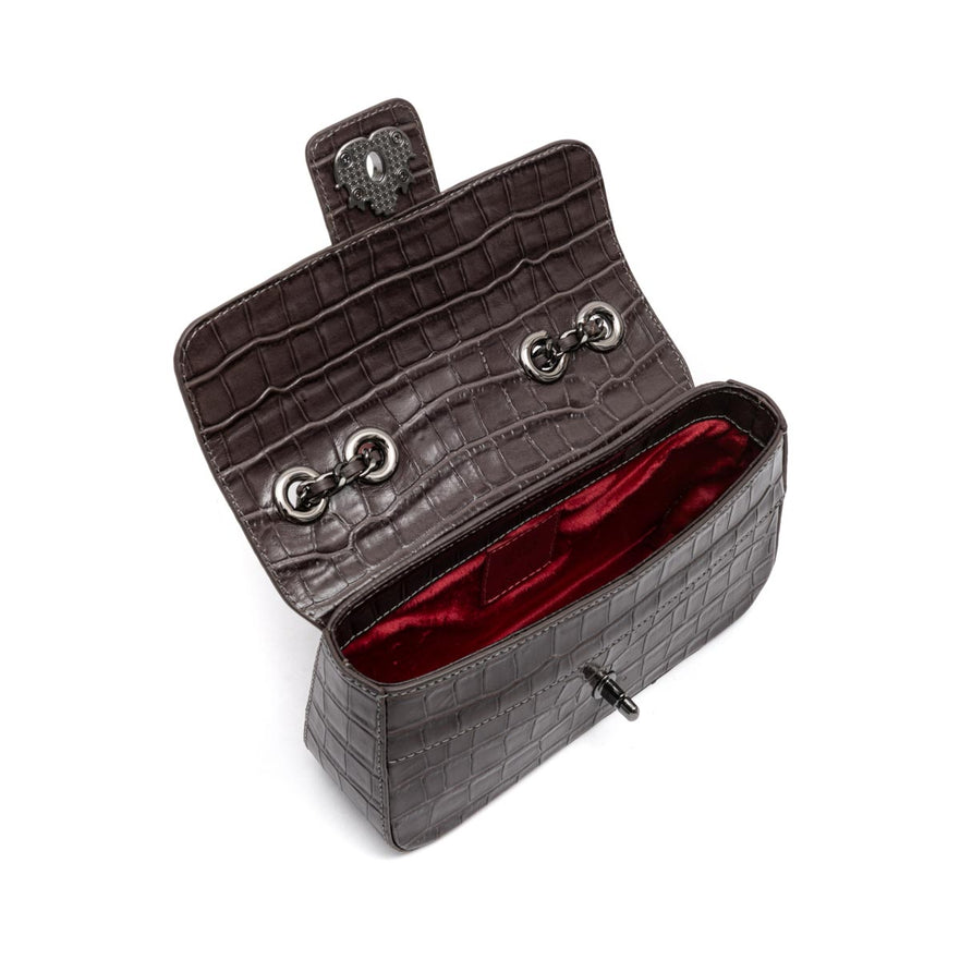 BOLSA ANNE EM COURO EXPRESSO ONIX