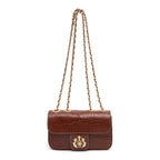 Bolsa Mini Anne Baguete em couro Canela