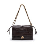 MAREA PATCH SCALE FLAP ESPRESSO BAG