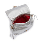 BOLSA PATCH  SCALE FLAP MAREA GRANDE COURO PRATA