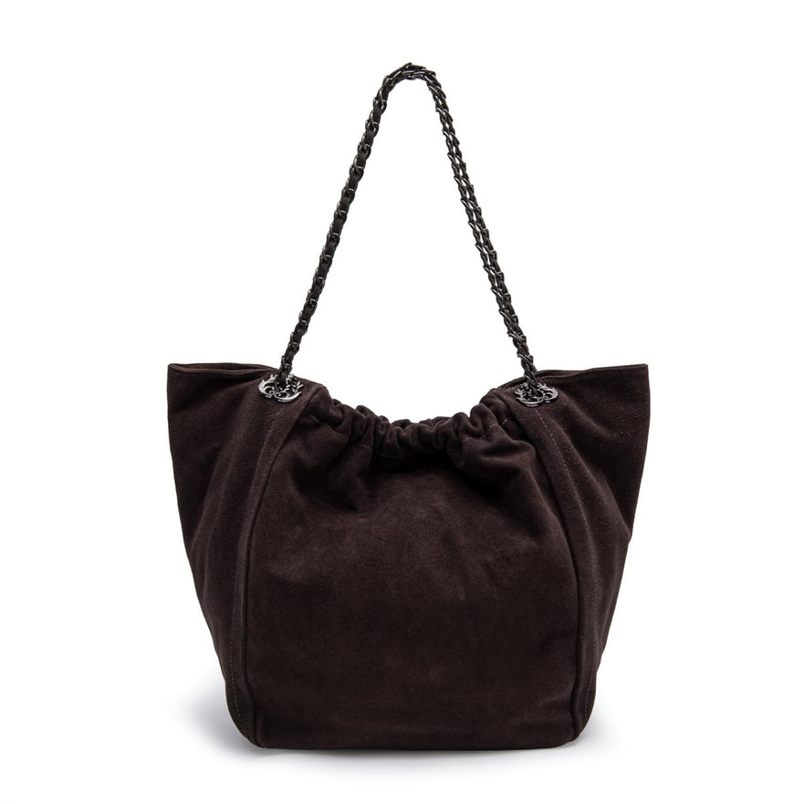 BOLSA PETRA SHOPPING BAG CAMURÇA EXPRESSO ONIX