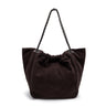 PETRA SHOPPING BAG SUEDE ESPRESSO ONYX