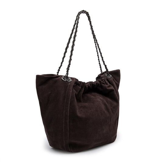 BOLSA PETRA SHOPPING BAG CAMURÇA EXPRESSO ONIX