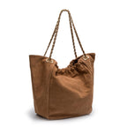 BOLSA PETRA SHOPPING BAG CAMURÇA AMÊNDOA