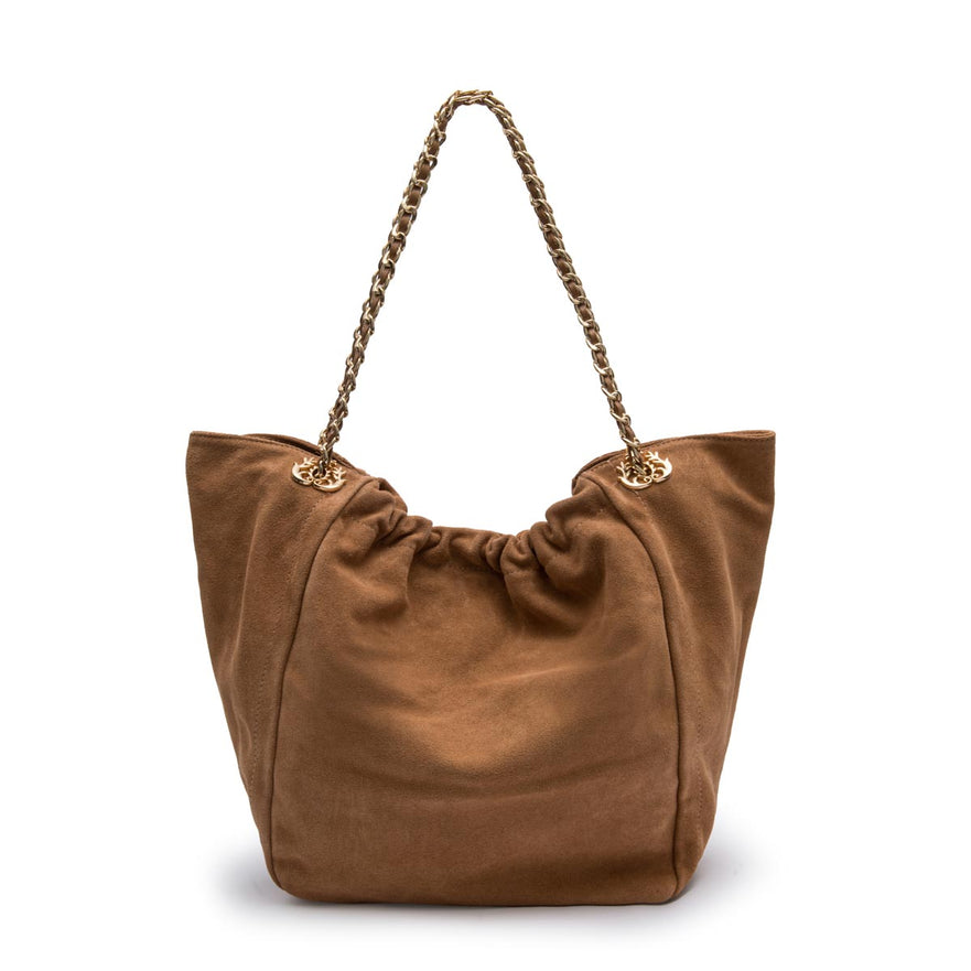 BOLSA PETRA SHOPPING BAG CAMURÇA AMÊNDOA