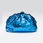 BOLSA MAXI POUCH  EM PAETÊS OCEANO