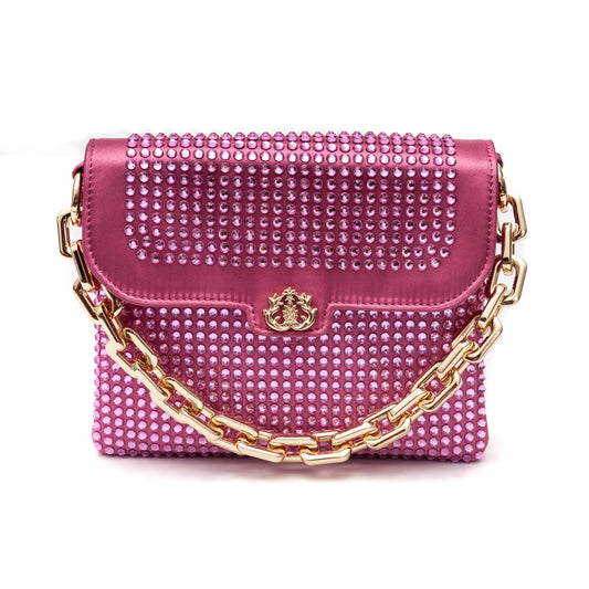 Bolsa em Cetim e Cristais