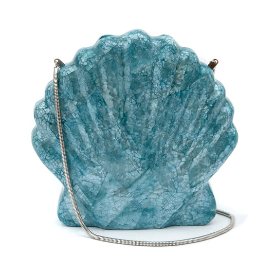 MOTHER-OF-PEARL ACQUA CLUTCH BAG
