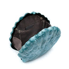 MOTHER-OF-PEARL ACQUA CLUTCH BAG