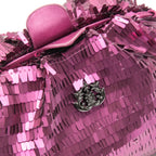 Mini Pouch em Paetê PINK Matte