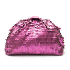 Mini Pouch em Paetê PINK Matte