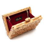 BOLSA CLUTCH DE BAMBU NATURAL