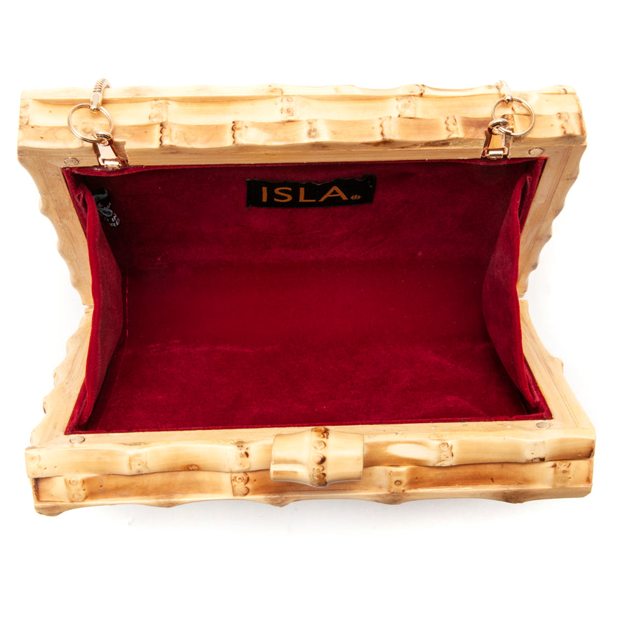 BOLSA CLUTCH DE BAMBU NATURAL