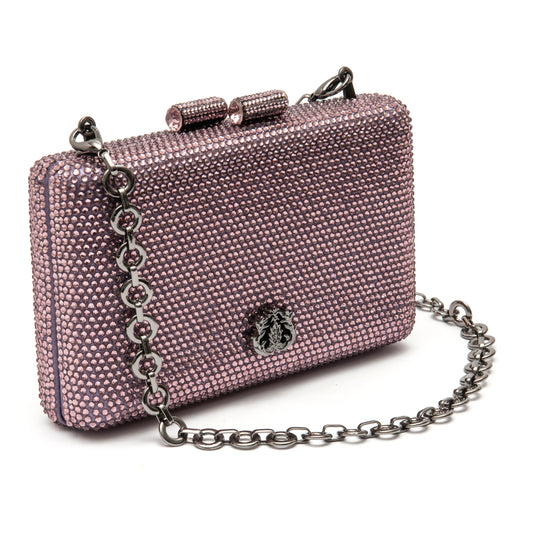 CLUTCH EVA EM CRISTAIS ROXO