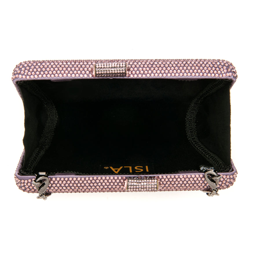 CLUTCH EVA EM CRISTAIS ROXO