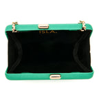 BOLSA CLUTCH EVA EM CETIM