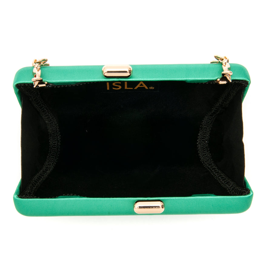 BOLSA CLUTCH EVA EM CETIM