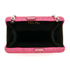 CLUTCH EVA  EM CRISTAIS PINK