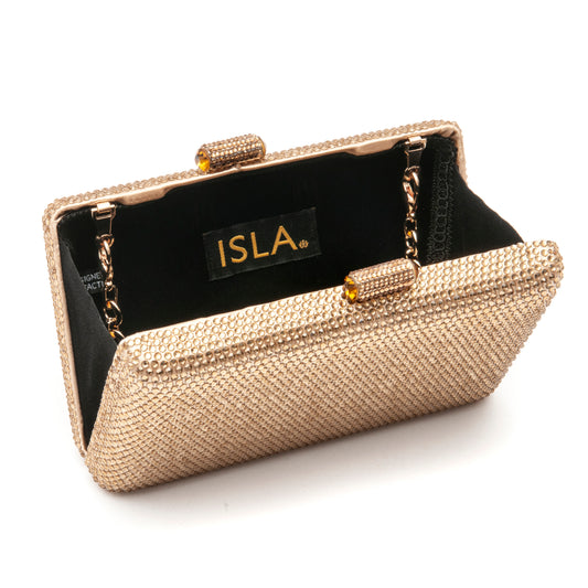 BOLSA CLUTCH EVA EM CETIM FENDI