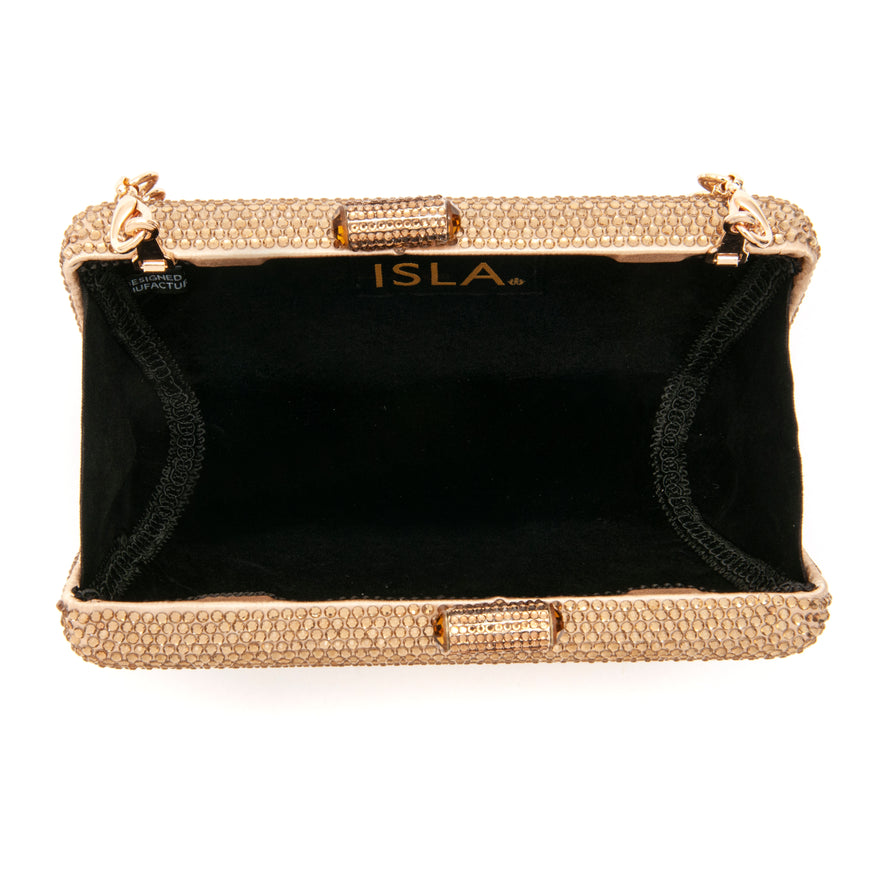 BOLSA CLUTCH EVA EM CETIM FENDI