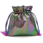 Bolsa Bucket Isla 20'S Em Malha Metálica Aurora Boreal