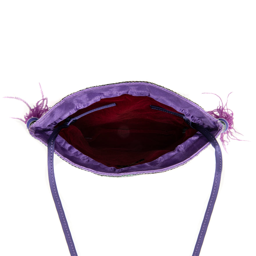 Bolsa Bucket Isla 20'S Em Malha Metálica Aurora Boreal