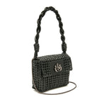 Micro Bolsa em Tressê de Couro Natural