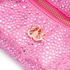 MINI BOLSA ELLE HOBO EM CRISTAIS PINK VALENTINO