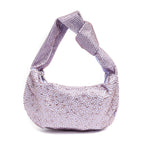 MINI BOLSA ELLE HOBO EM CRISTAIS PURPLE