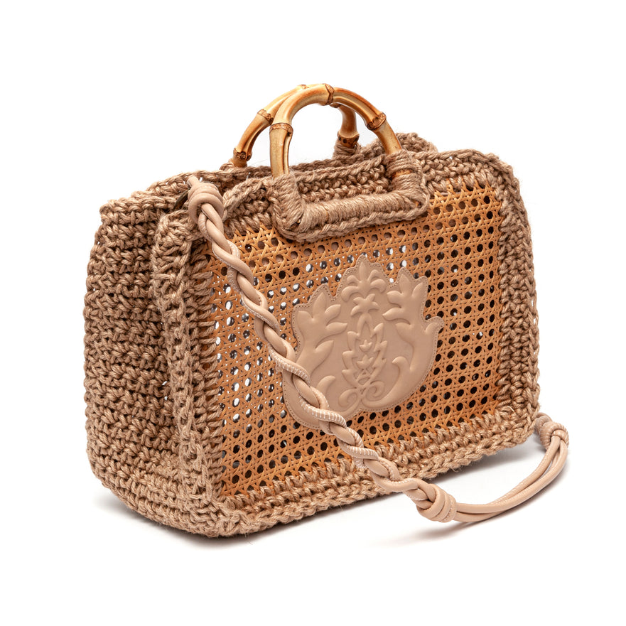 Maxi Bolsa Duna Em Palha Indiana E Sisal Natural
