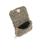 Gold Lurex Tweed Puffer Bag