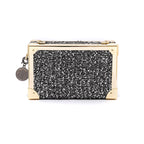 CLUTCH TRUNK METALIZADO TWEED GLAM ROXY