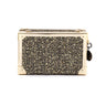 CLUTCH TRUNK METALIZADO TWEED GLAM OURO