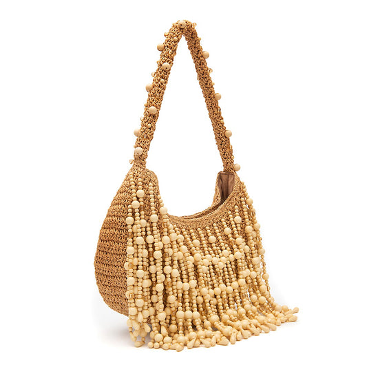 Hobo Hera RÁFIA HOBO AREIA OURO