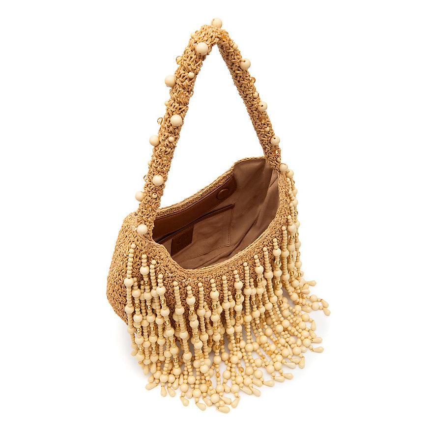 Hobo Hera RÁFIA HOBO AREIA OURO