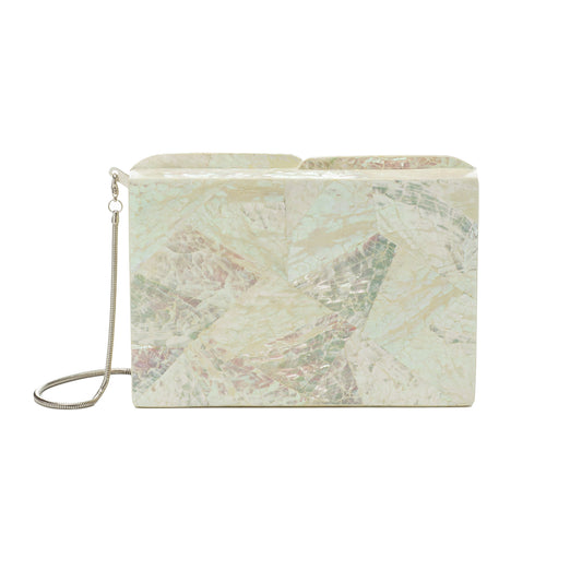 BOLSA CLUTCH MADREPÉROLA RETANGULAR MADRECLARA