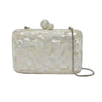 BOLSA CLUTCH MADREPÉROLA RETANGULAR MADRECLARA