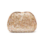 BOLSA CLUTCH MADRPÉROLA ABAULADA FURTA ROSE