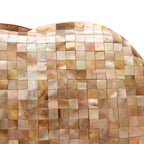 BOLSA CLUTCH MADRPÉROLA ABAULADA FURTA ROSE