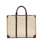 TOTE SIRENE MONOGRAMA CANVAS CREME