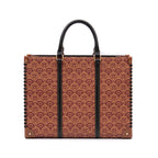 TOTE SIRENE MONOGRAMA CANVAS CARAMELO