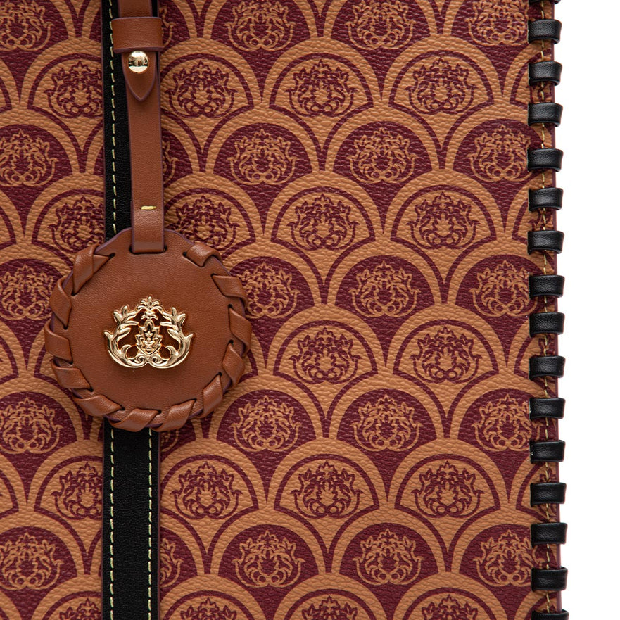 TOTE SIRENE MONOGRAMA CANVAS CARAMELO