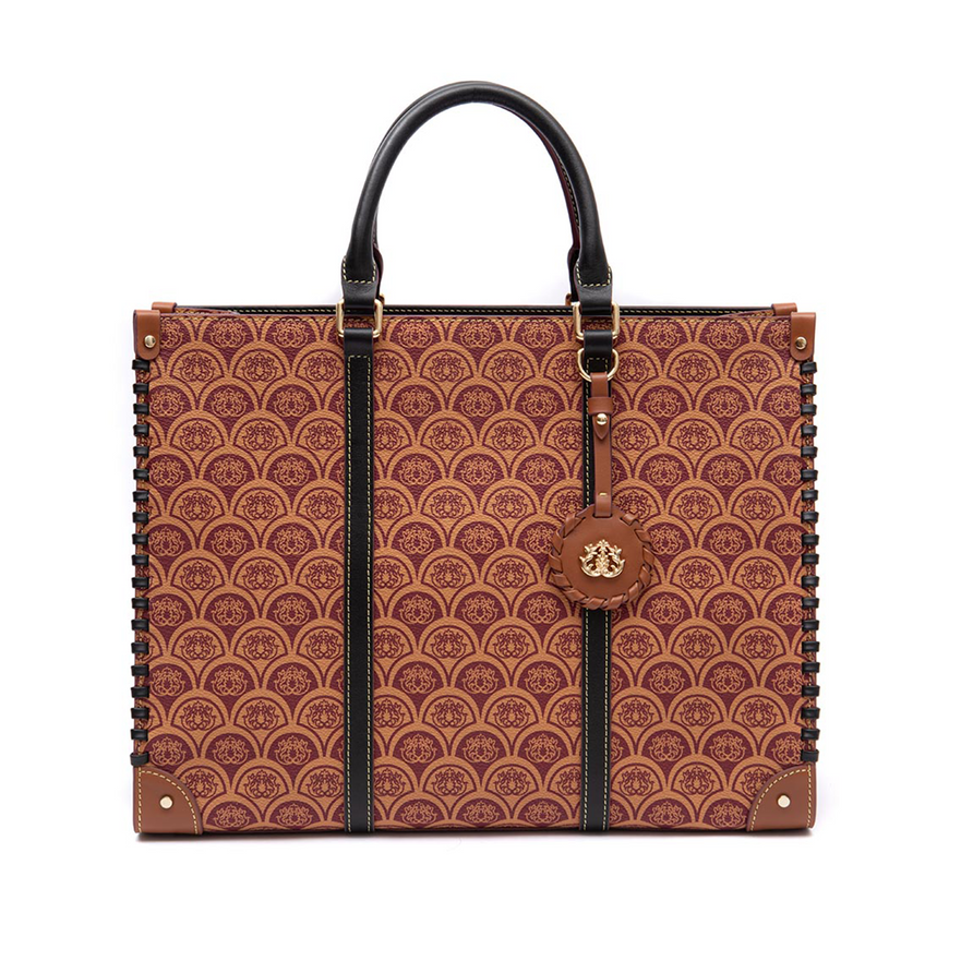 BOLSA TOTE SIRENA MONOGRAMA CANVAS CARAMELO