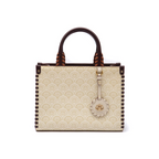MINI SIRENA TOTE MONOGRAM CREAM CANVAS