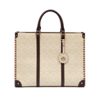 BOLSA TOTE SIRENA MONOGRAMA CANVAS CREME